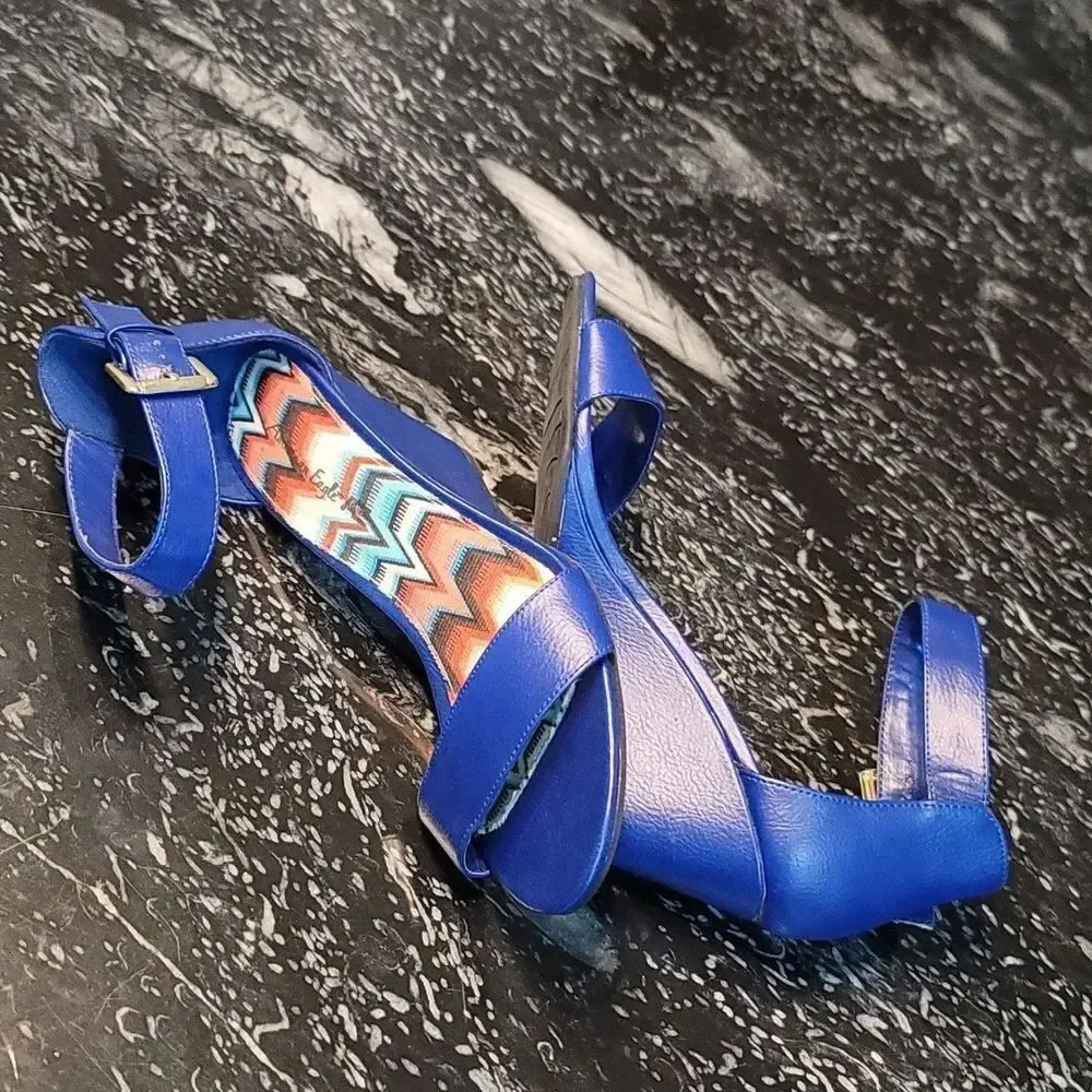 AMERICAN EAGLE WOMEN'S Classic Heels SANDAL ANKLE STRAP OPEN TOE WEDGE SANDAL
